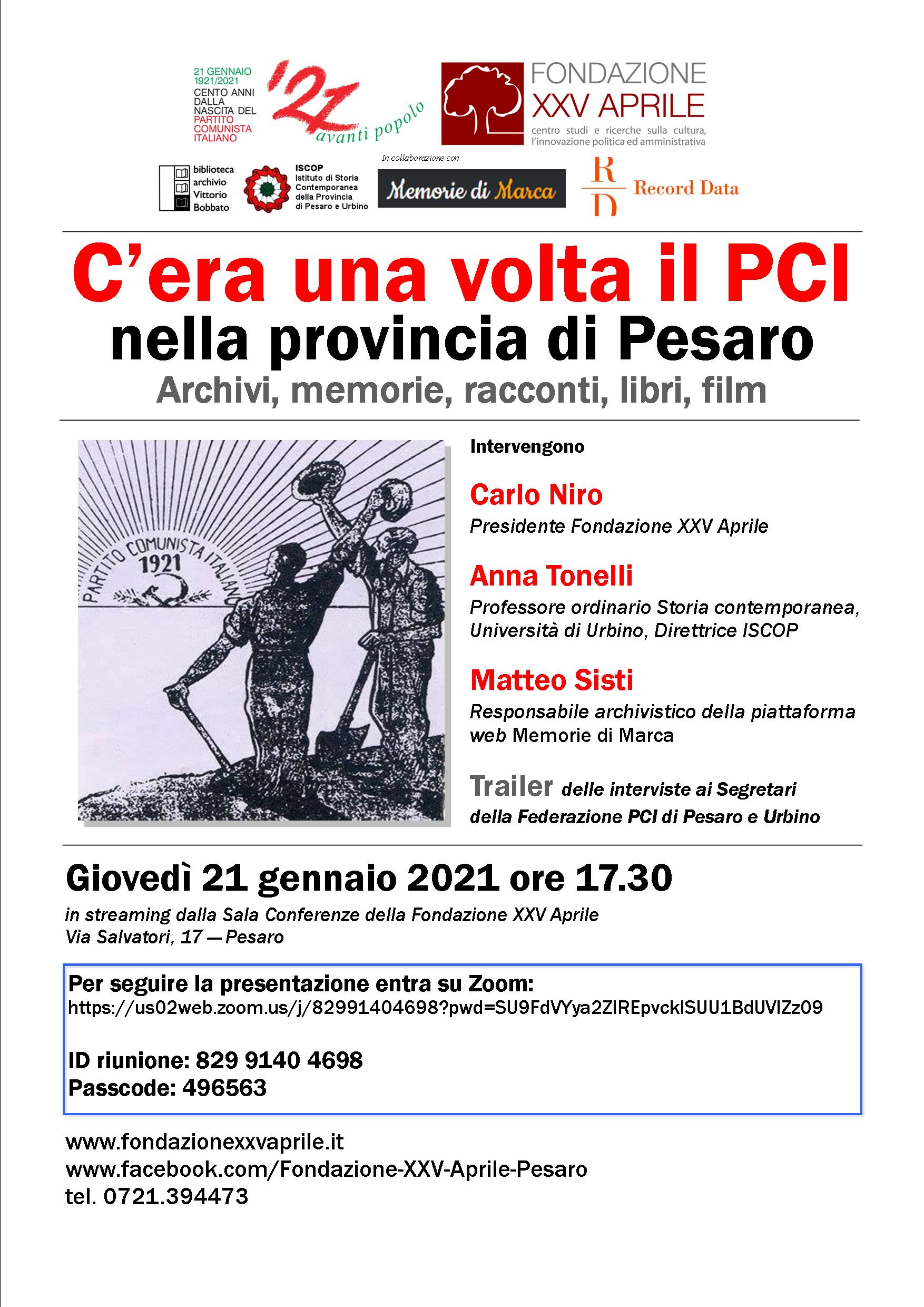 Cera un a volta il PCI 21012021 